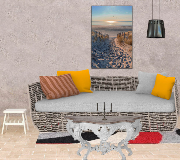 Wandbild Alu-Dibond Strand Meer Nordsee