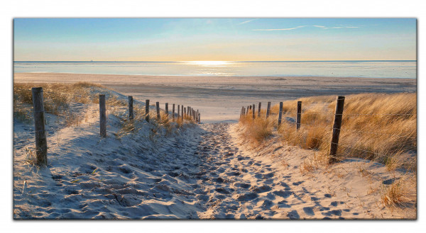 Wandbild Alu-Dibond Strand Meer Nordsee
