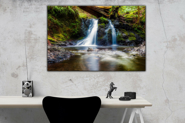 Leinwandbild Wandbild Wasserfall Natur