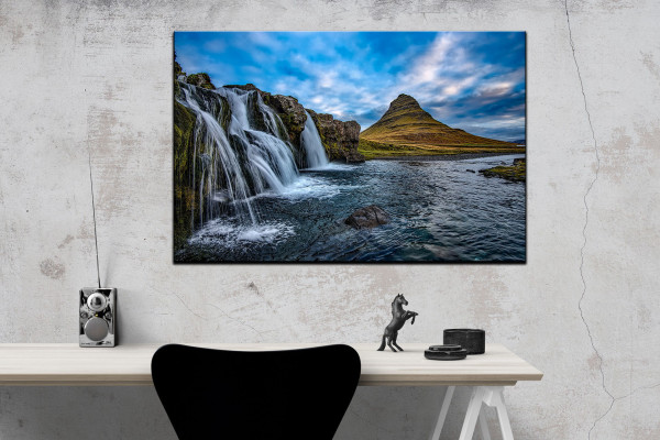 Leinwandbild Wandbild Wasserfall Natur