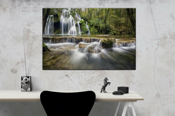 Leinwandbild Wandbild Wasserfall Natur
