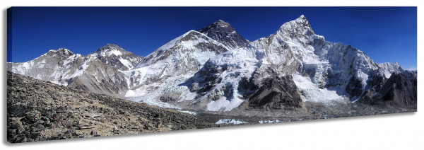 Leinwandbild Wandbild Panorama Winter Schnee Berge Mount Everest
