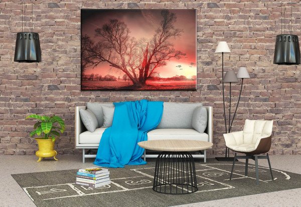 Leinwandbild Wandbild Winter Schnee Baum Winterlandschaft