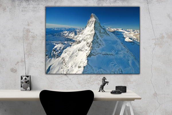 Leinwandbild Wandbild Berge Schnee Winter Matterhorn
