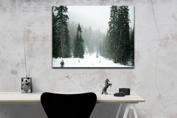 Leinwandbild Wandbild Winter Schnee Bäume Winterlandschaft