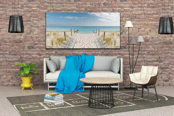 Wandbild Alu-Dibond Strand Meer Nordsee