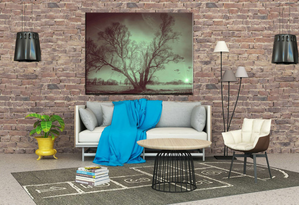 Leinwandbild Wandbild Winter Schnee Baum Winterlandschaft