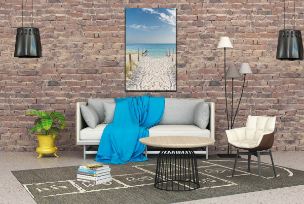 Wandbild Alu-Dibond Strand Meer Ostsee