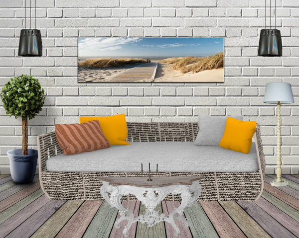 Leinwandbild Wandbild Strand Meer Nordsee