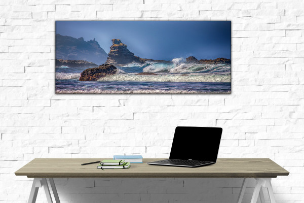 Wandbild Alu-Dibond Meer Wellen Atlantik