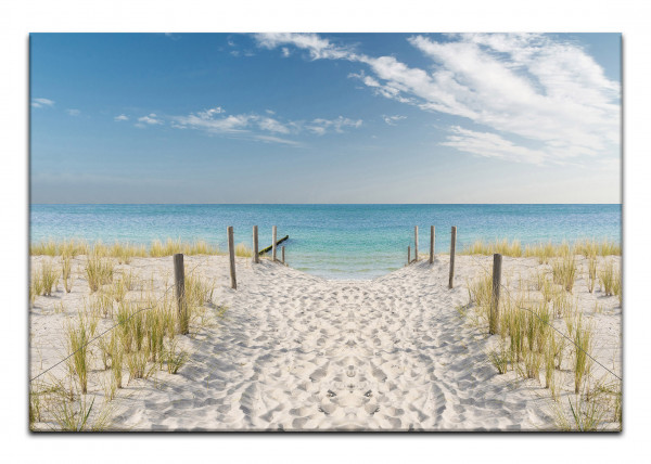 Wandbild Alu-Dibond Strand Meer Ostsee