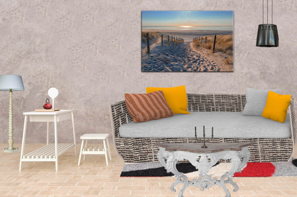 Wandbild Alu-Dibond Strand Meer Nordsee