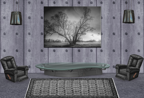 Leinwandbild Wandbild Winter Schnee Baum Winterlandschaft