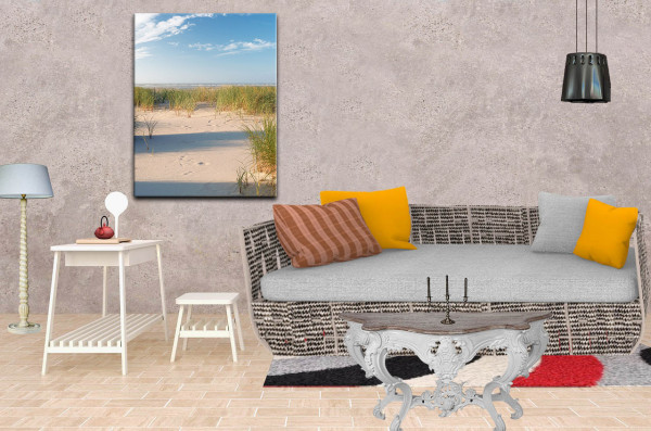 Wandbild Alu-Dibond Strand Meer Nordsee