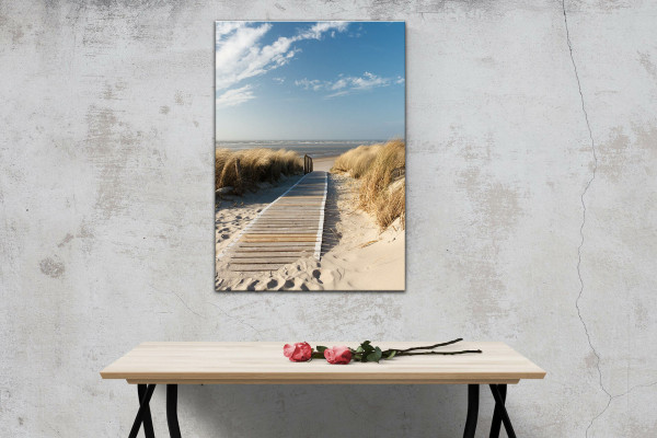 Wandbild Alu-Dibond Strand Meer Nordsee