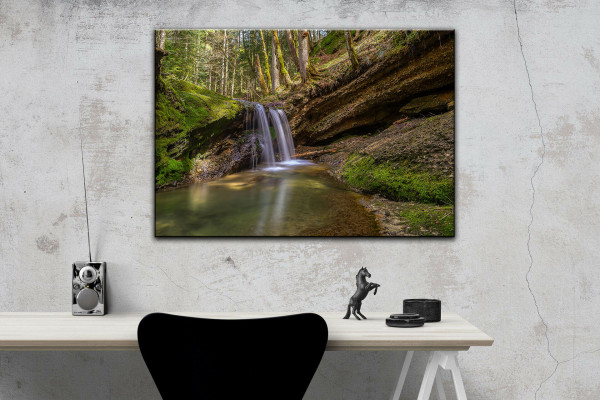 Leinwandbild Wandbild Wasserfall Natur
