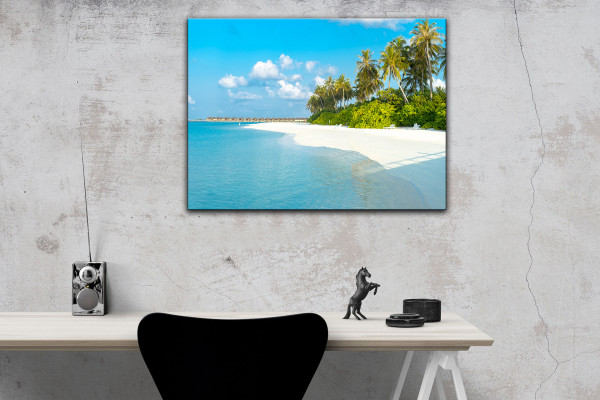 Leinwandbild Wandbild Strand Meer Malediven