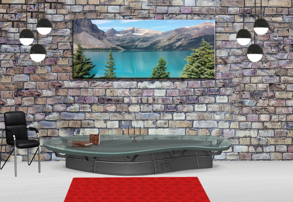 Leinwandbild Wandbild See Berge Kanada Landschaft