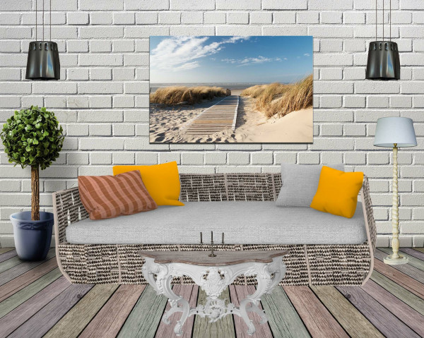 Wandbild Alu-Dibond Strand Meer Nordsee