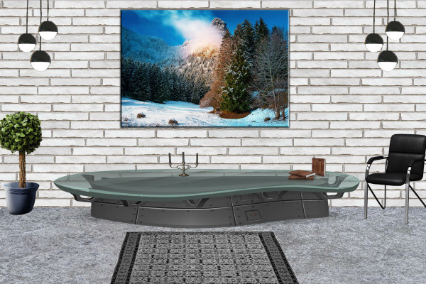 Leinwandbild Wandbild Winter Schnee Winterlandschaft