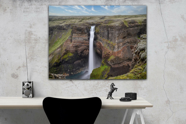 Leinwandbild Wandbild Wasserfall Natur